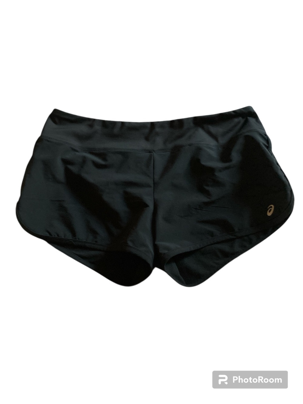 Asics Black Women's Athletic Running Shorts with Logo